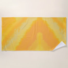 Toalha De Praia Aquarela Laranja Ensolarado Cítrico