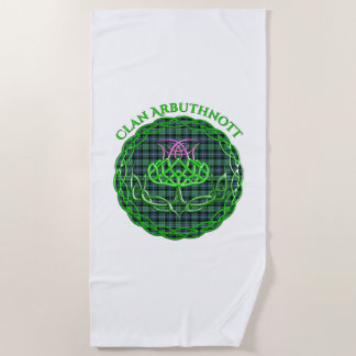 Toalha De Praia Arbuthnott escocês Tartan Celtic Thistle