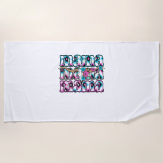 Toalha De Praia Arco Coquette Mama Cowhide Turquoise Cowgirl Weste