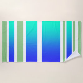 Toalha De Praia Areia Frontal Do Oceano Praia + Bandas Aquáticas D