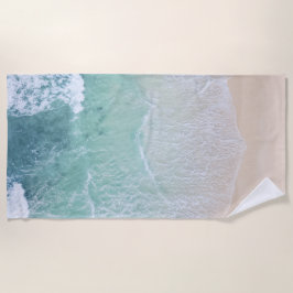 Toalha De Praia Areia Verde e White Lace Beach e costa