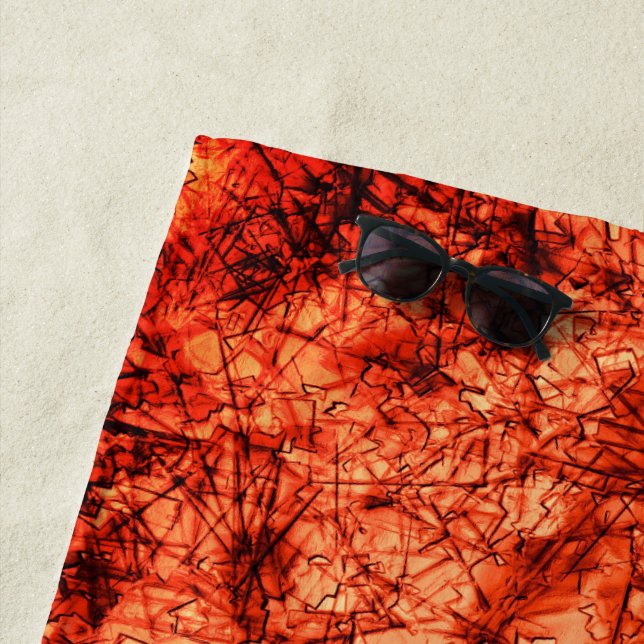 Toalha De Praia Arranhões em arranhões num coral ligeiramente vist (In Situ)