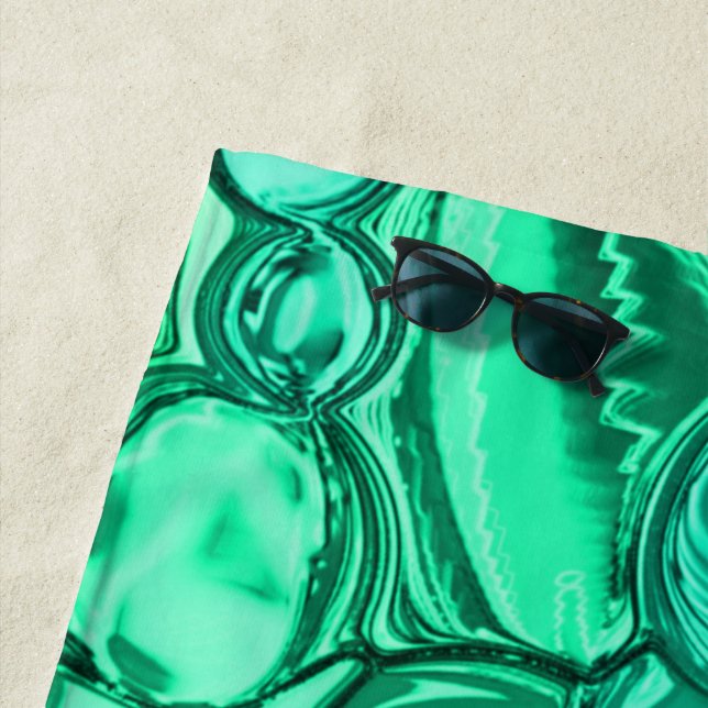 Toalha De Praia Arredondar como pedras em tons verdes claros para  (In Situ)