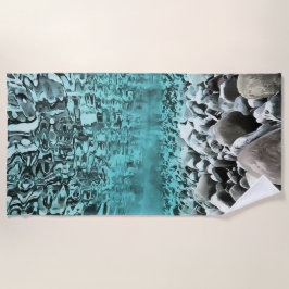 Toalha De Praia Arte Artística do Egeu em Águas Estalentas