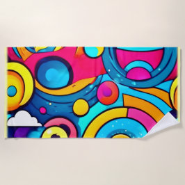 Toalha De Praia Arte de Carnaval Cósmica