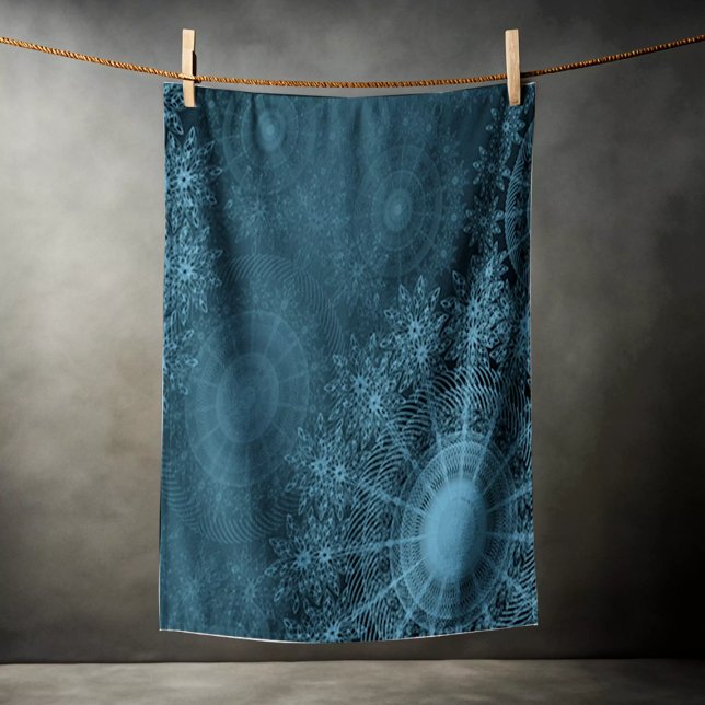 Toalha De Praia Arte de flores espumantes do mar Egeu no céu notur (Criador carregado)