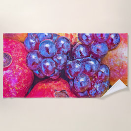 Toalha De Praia Arte de fruta estática