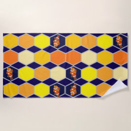 Toalha De Praia Arte Desenhada À Mão