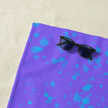 Arte Minimalista de Spray Marinho Azul e Roxo