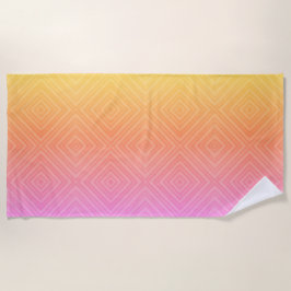 Toalha De Praia Arte Moderna do Diamante Hipnético do Pastel bonit