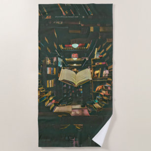 Toalha De Praia Arte para amantes de livros