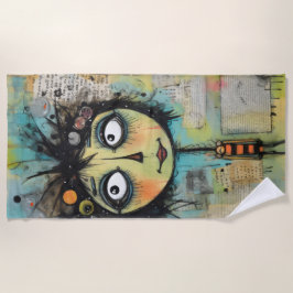 Toalha De Praia ArtLady 22 Encantada e aflita