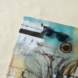 Toalha De Praia ArtLady 7 encantadora e angustiada