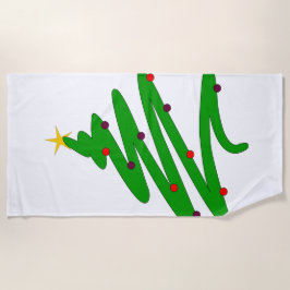 Toalha De Praia Árvore de Natal