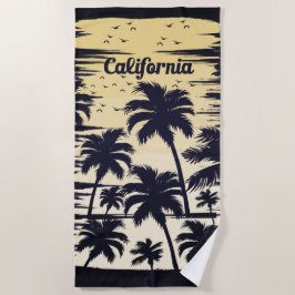 Toalha De Praia Árvore Palm da Califórnia