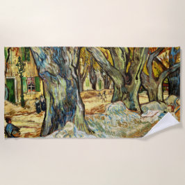 Toalha De Praia Árvores De Grandes Aviões De Vincent Van Gogh