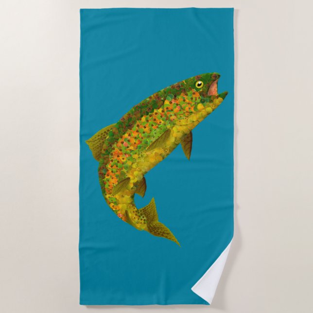 Toalha De Praia Aspen Arco-Íris Folha 3 (Frente)