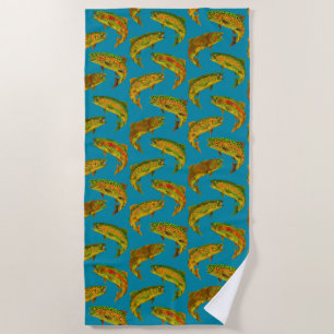 Toalha De Praia Aspen Leaf Rainbow Pattern Invisível 2018