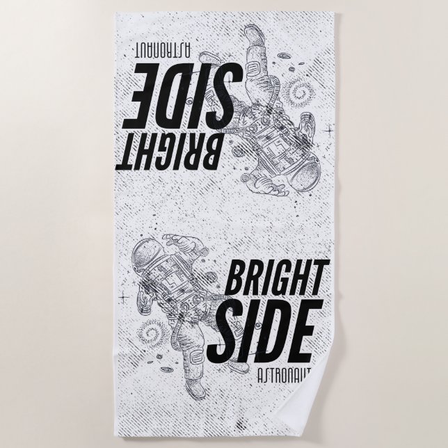 TOALHA DE PRAIA ASTRONAUTA DO LADO BRILHO (Frente)