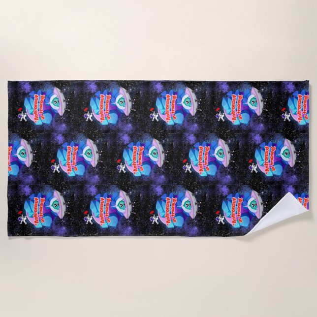 TOALHA DE PRAIA ASTRONAUTA NA FORMAÇÃO (Frente)