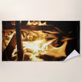 Toalha De Praia Através das chamas