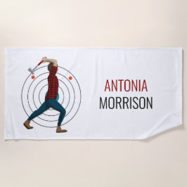 Toalha De Praia Ax Throwing