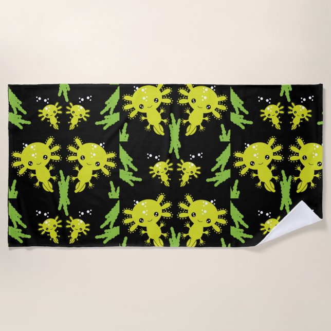 Toalha De Praia Axaotl Salamander Kids Gift (Frente)