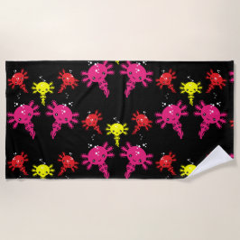 Toalha De Praia Axaotl Salamander Kids Gift