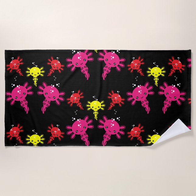 Toalha De Praia Axaotl Salamander Kids Gift (Frente)