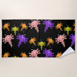 Toalha De Praia Axaotl Salamander Kids Gift