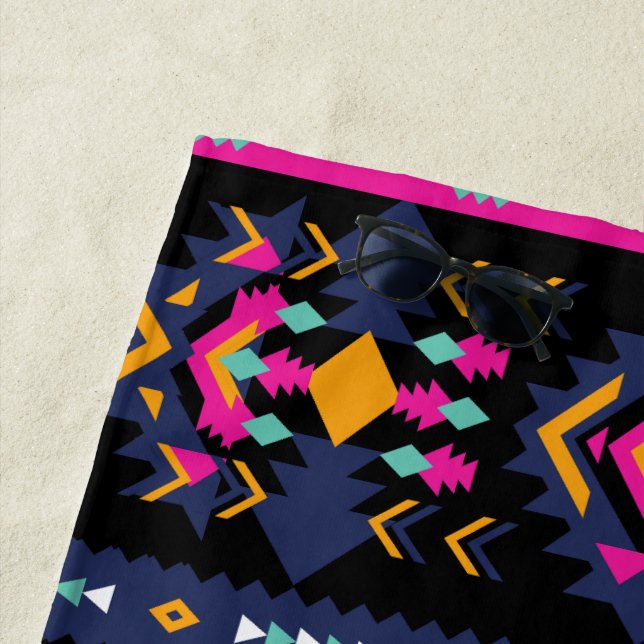 Toalha De Praia Aztec Colorido (In Situ)