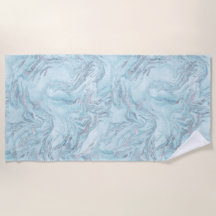 Azul Aqua Silver Marble