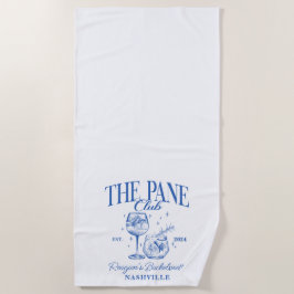 Toalha De Praia Azul-coquetel retrovisor personalizado