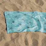 Toalha De Praia Azul-estrela moderno do mar náutico<br><div class="desc">O Verão moderno vibra a toalha de praia costeira com um padrão moderno submarino desenhado à mão.           Perfeito para a sua praia ou dias de verão na piscina!</div>