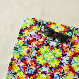 Toalha De Praia Azulejos do Mediterrâneo, Azulejos de Tinta Álcool