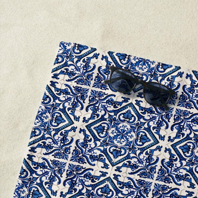 Toalha De Praia Azulejos do Mediterrâneo, Portugal, Azulejo, Majol (In Situ)