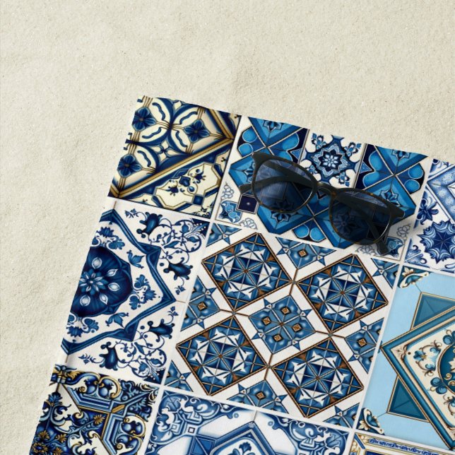 Toalha De Praia Azulejos do Mediterrâneo, Portugal, Azulejo, Majol (In Situ)