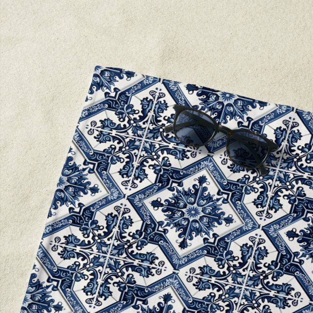 Toalha De Praia Azulejos do Mediterrâneo, Portugal, Azulejo, Majol (In Situ)