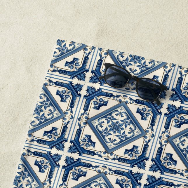 Toalha De Praia Azulejos do Mediterrâneo, Portugal, Azulejo, Majol (In Situ)