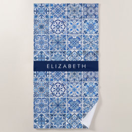 Toalha De Praia Azulejos do Mediterrâneo, Português, Azulejo, Seu