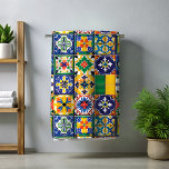 Toalha De Praia Azulejos mexicanos tradicionais coloridos de Talav<br><div class="desc">Este design pode ser personalizado escolhendo a opção Editar Design. Você também pode transferir para outros itens. Entre em contato comigo em colorflowcreations@gmail.com ou use a opção de bate-papo no topo da página se você quiser ter este design em outro produto ou precisar de assistência com este design. Veja mais...</div>