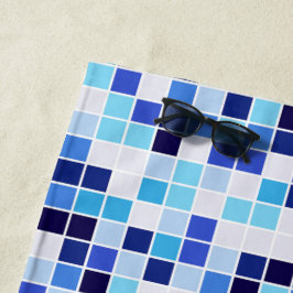 Toalha De Praia Azulejos piscinas, Azulejos Mosaicos Azuis, Padrão