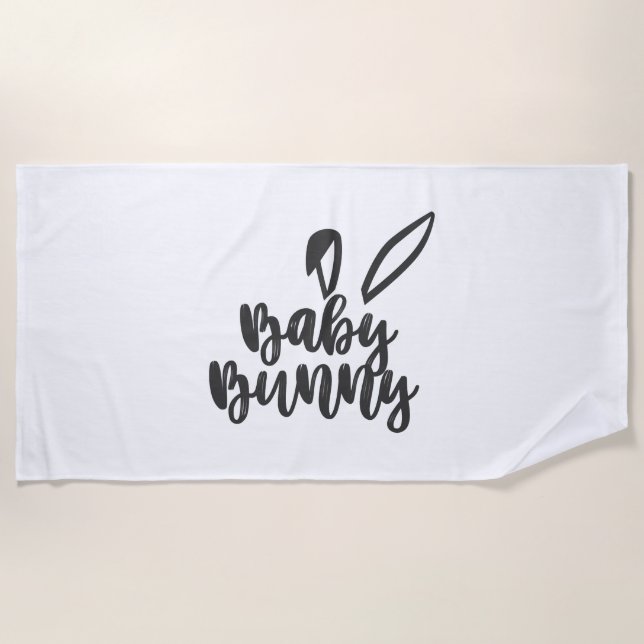 Toalha De Praia Baby Bunny Bliss (Frente)