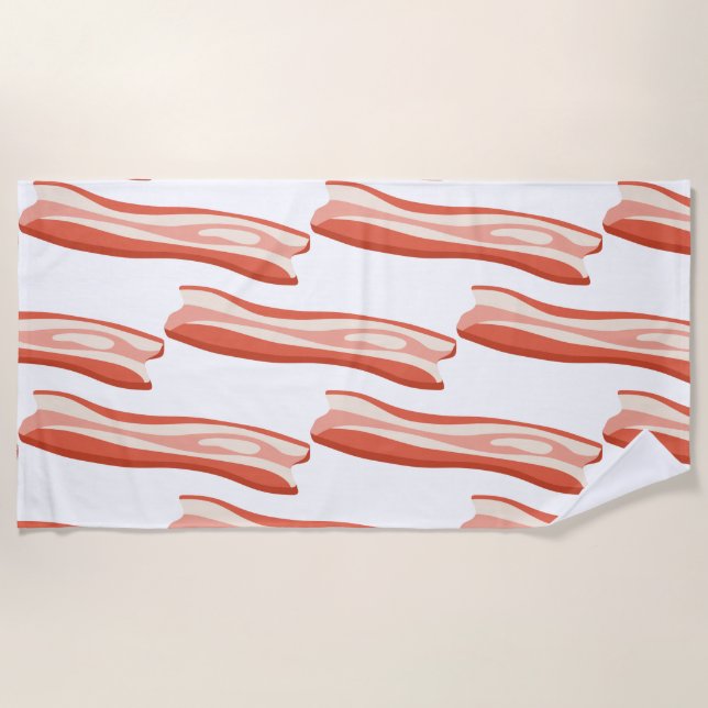 Toalha De Praia Bacon Me Crazy Towel (Frente)