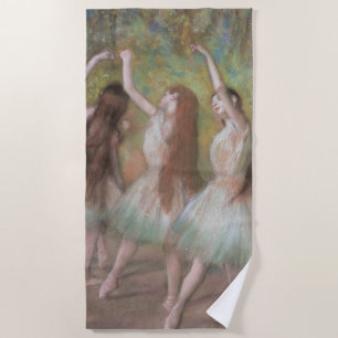 Toalha De Praia Bailarinas Verdes de Edgar Degas, Arte de Balé Ant