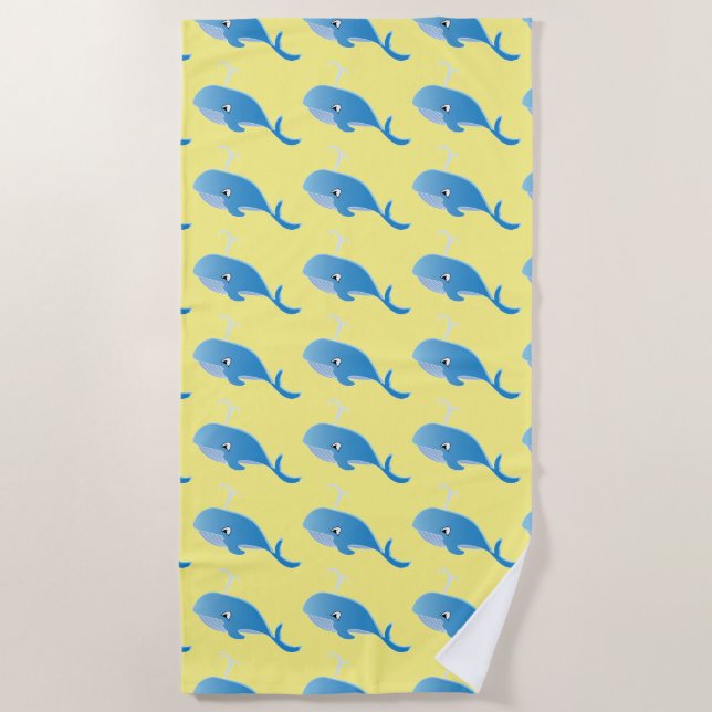 Toalha De Praia Baleia - Beach Towel (Frente)