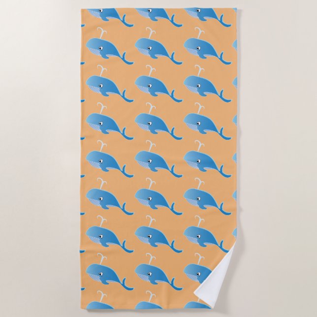 Toalha De Praia Baleia - Beach Towel (Frente)