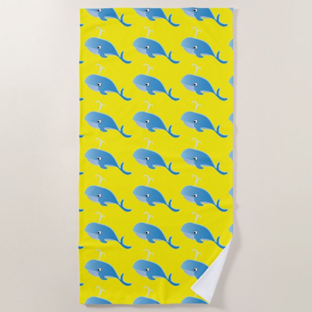 Toalha De Praia Baleia - Beach Towel (Frente)