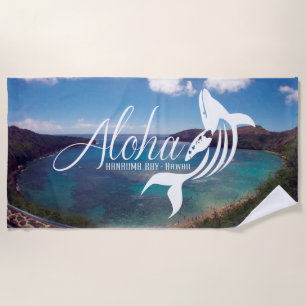 Toalha De Praia Baleia da ilha de Havaí Oahu da baía de Hanauma