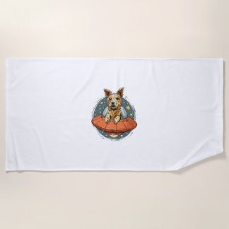 Toalha De Praia Ballerina Beagle - Dança Engraçado de Cachorro